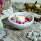 Evergreen white marble bowl