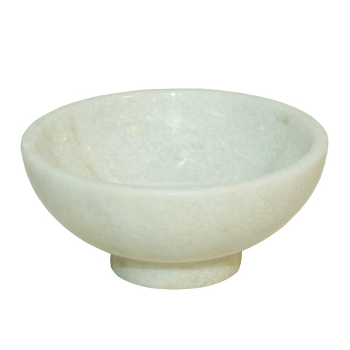Evergreen white marble bowl