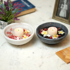 Evergreen white marble bowl