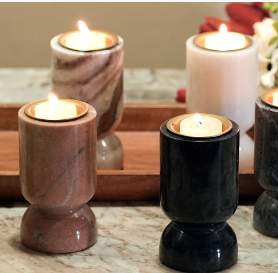 BROWN CANDLE STAND